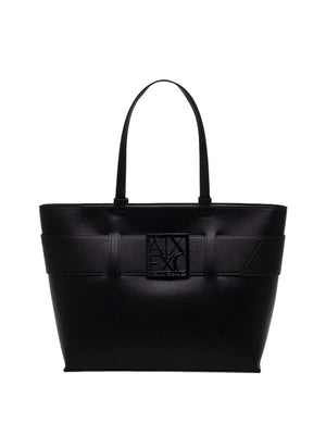 ARMANI EXCHANGE Shopper Armani Exchange Logo Frontale Nero