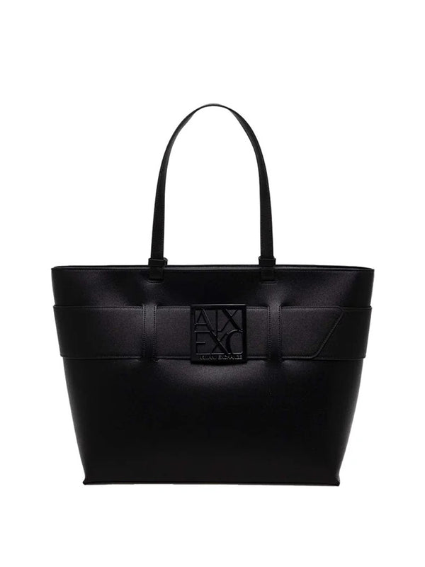 ARMANI EXCHANGE Shopper Armani Exchange Logo Frontale Nero