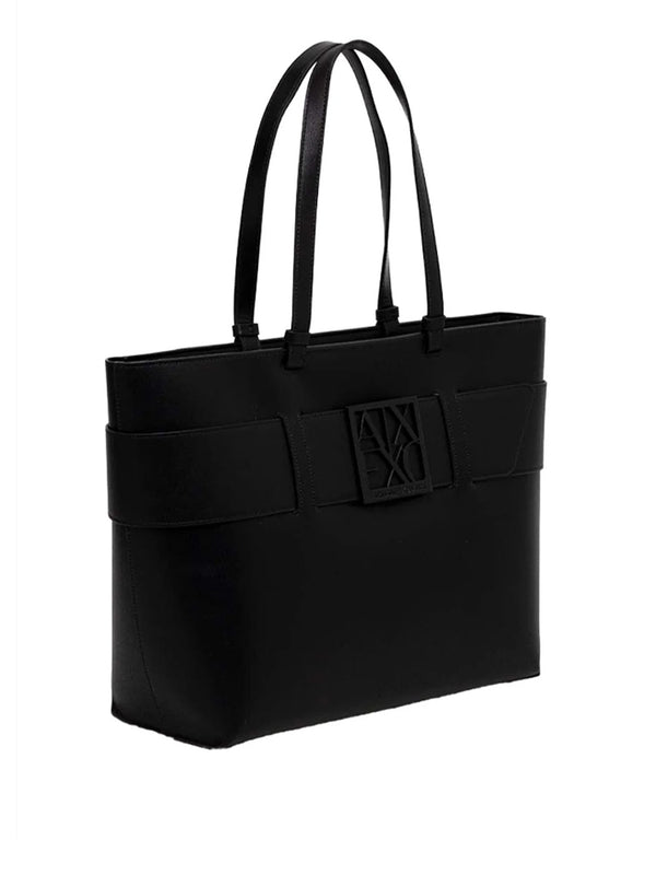 ARMANI EXCHANGE Shopper Armani Exchange Logo Frontale Nero