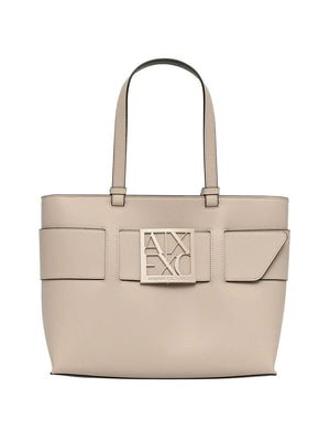 ARMANI EXCHANGE Borsa Tote Con Logo Frontale E Doppi Manici Armani Exchange - Script
