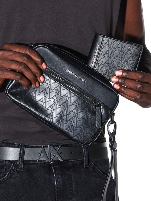 ARMANI EXCHANGE Portafoglio Armani Exchange Bifold Con Scomparti Per Carte - Nero