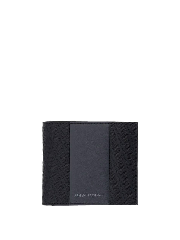 ARMANI EXCHANGE Portafoglio Armani Exchange Logo Frontale Nero