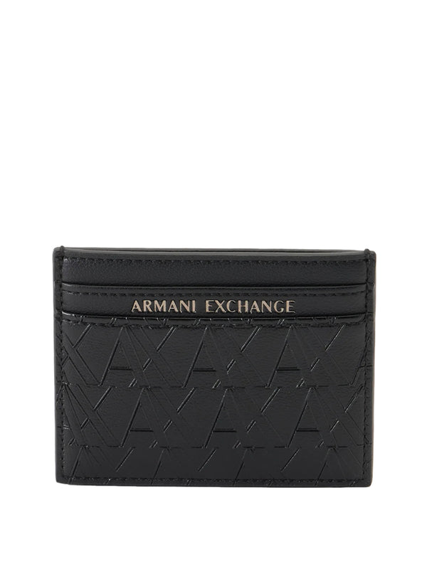ARMANI EXCHANGE Portafoglio Armani Exchange Logo Frontale Nero
