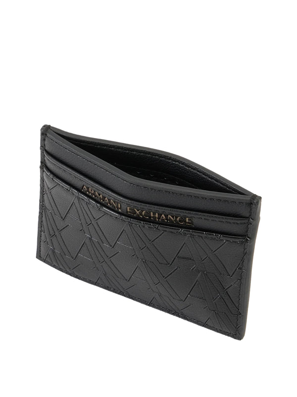 ARMANI EXCHANGE Portafoglio Armani Exchange Logo Frontale Nero