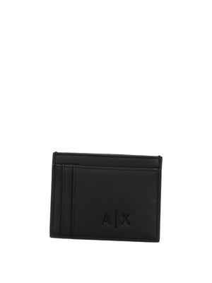 ARMANI EXCHANGE Porta Carte Armani Exchange Logo Frontale Nero