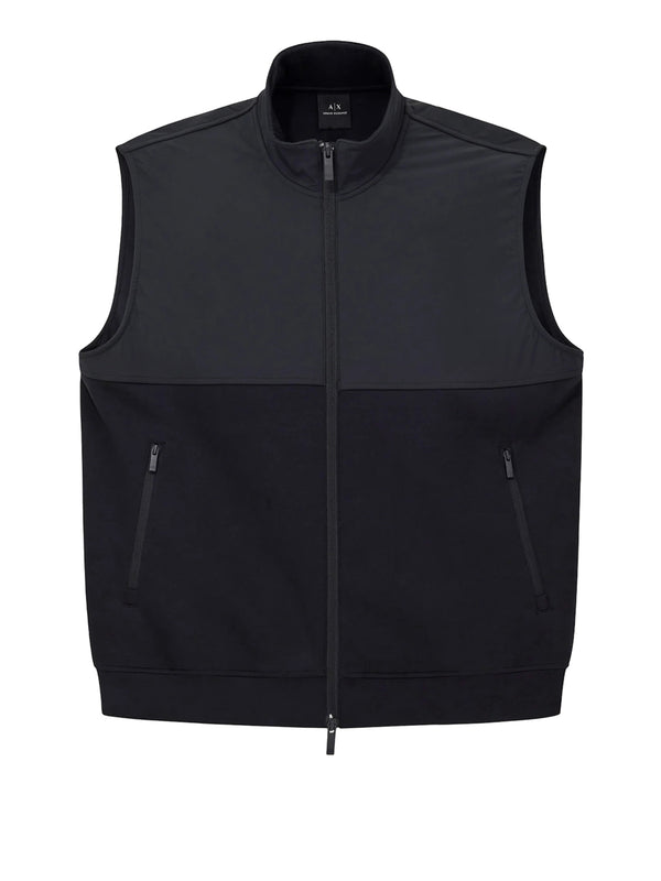 ARMANI EXCHANGE Gilet Armani Exchange Collo alto Essenziale - Nero