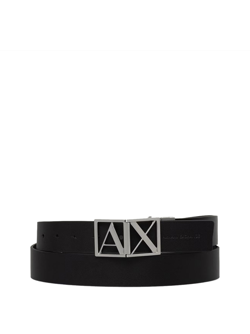 ARMANI EXCHANGE Cintura Reversibile In Pelle Con Logo Armani Exchange - Nero