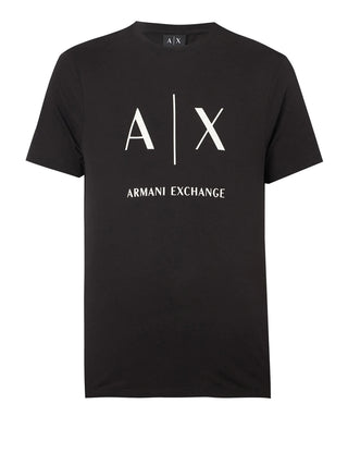 ARMANI EXCHANGE T-Shirt Armani Exchange Logo Frontale - Nero