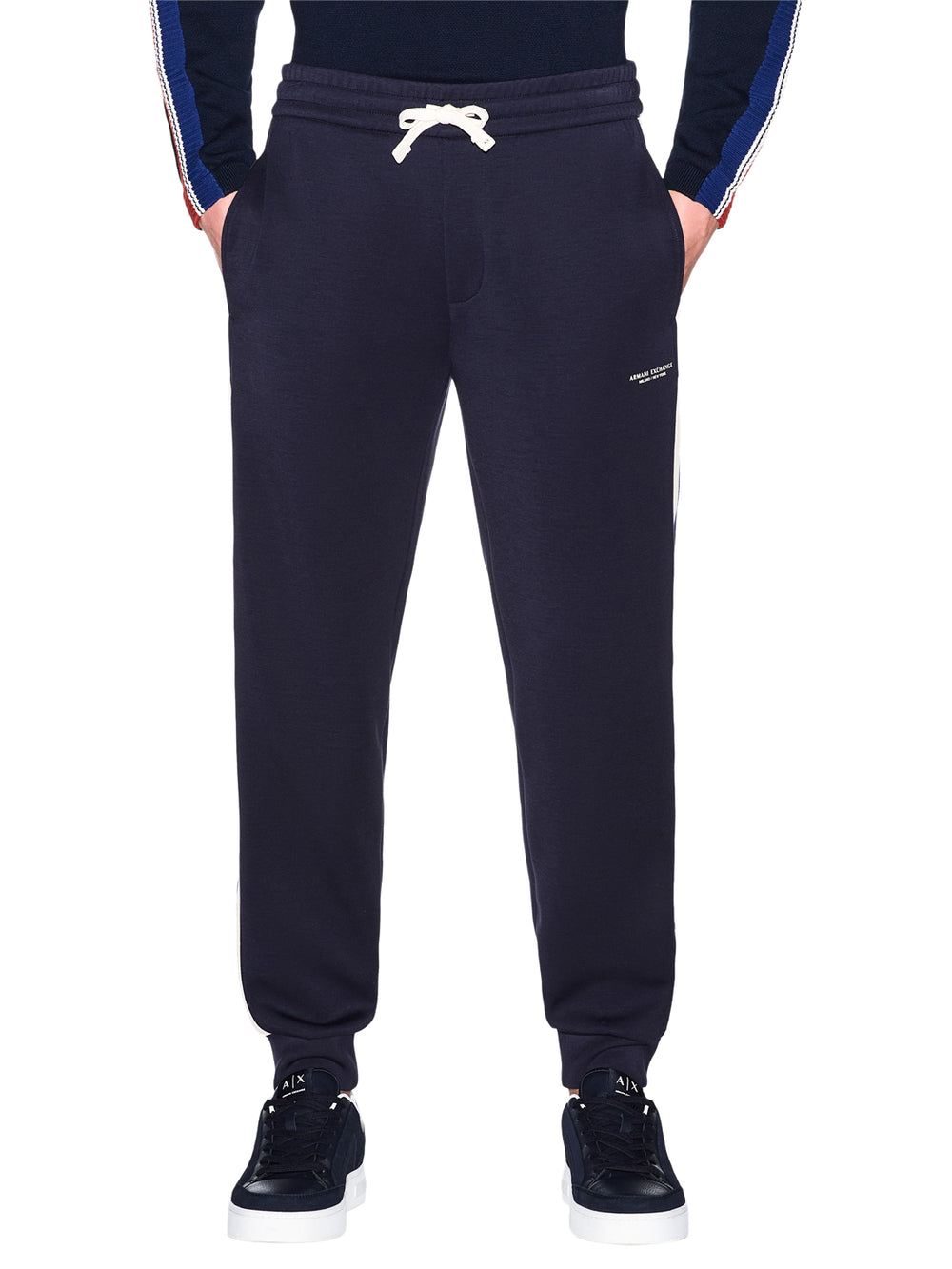 ARMANI EXCHANGE Pantatuta Armani Exchange regular fit in jersey di modal stretch - Blu