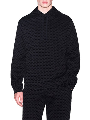 ARMANI EXCHANGE Felpa Armani Exchange Monogramma All Over - Nero