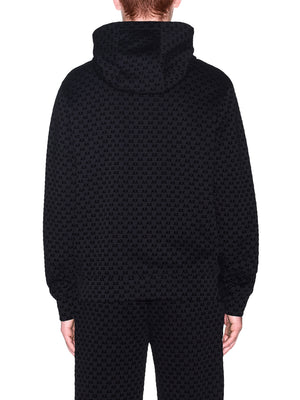 ARMANI EXCHANGE Felpa Armani Exchange Monogramma All Over - Nero
