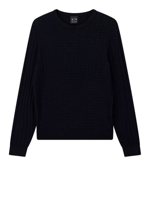 ARMANI EXCHANGE Maglione Armani Exchange Tinta Unita - Navy