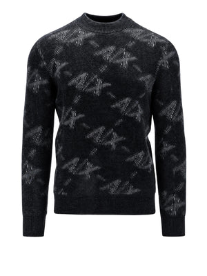 ARMANI EXCHANGE Maglione Armani Exchange Monogramma Nero