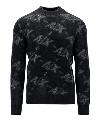 ARMANI EXCHANGE Maglione Armani Exchange Monogramma Nero