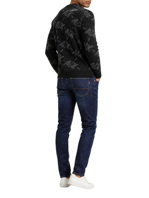 ARMANI EXCHANGE Maglione Armani Exchange Monogramma Nero