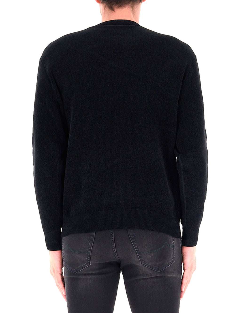 Armani Exchange Pullover In Chenille Armani Exchange - Nero