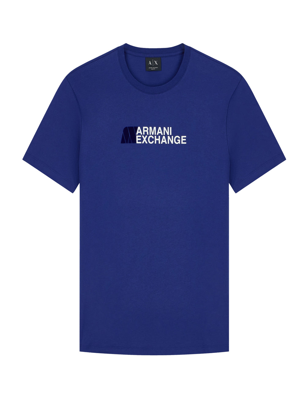 ARMANI EXCHANGE T-shirt Armani Exchange Slim Fit In Jersey Di Cotone Con Stampa Logo - Blu