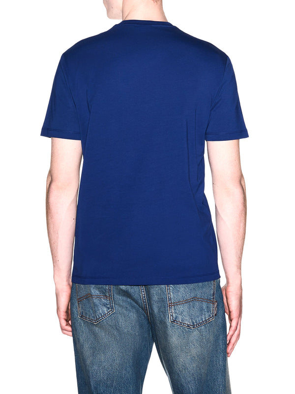 ARMANI EXCHANGE T-shirt Armani Exchange Slim Fit In Jersey Di Cotone Con Stampa Logo - Blu