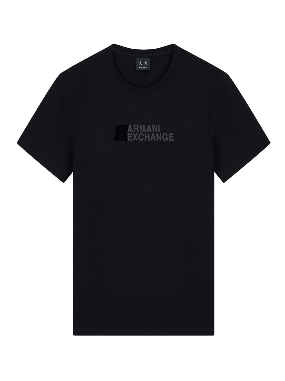ARMANI EXCHANGE T-shirt Armani Exchange Slim Fit In Jersey Di Cotone Con Stampa Logo - Nero