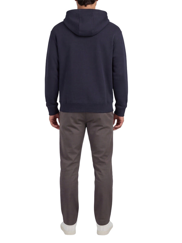 Armani Exchange Felpa Regular In Cotone French Terry Armani Exchange - Blu Scuro