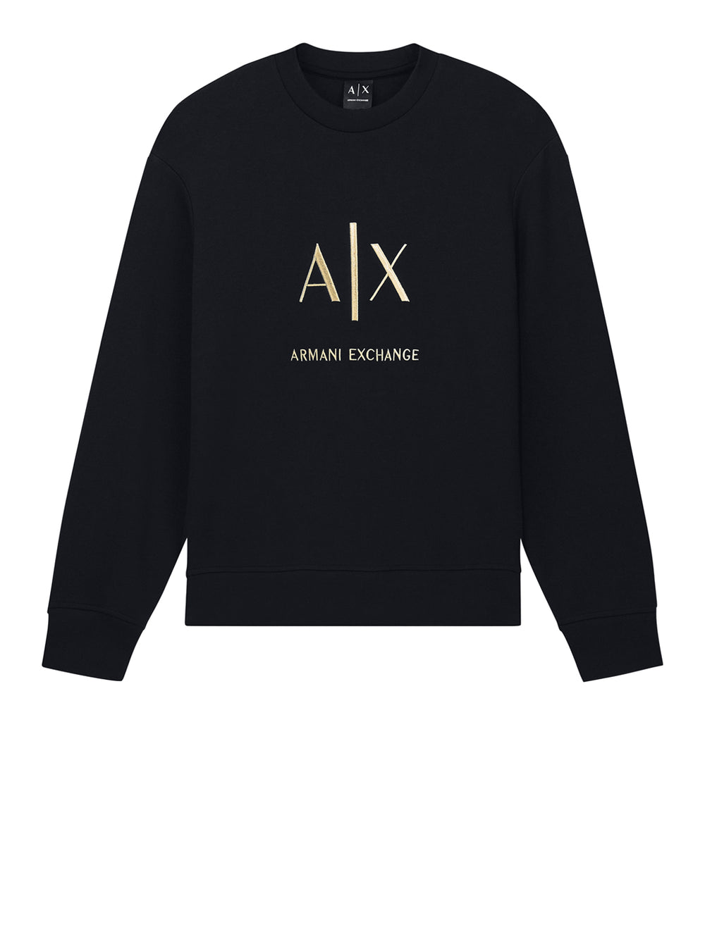 ARMANI EXCHANGE Felpa Armani Exchange Logo Frontale Nero