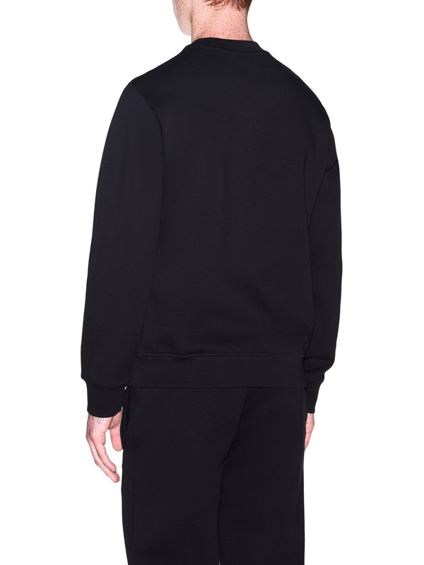 ARMANI EXCHANGE Felpa Armani Exchange Logo Frontale Nero