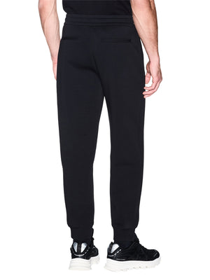 ARMANI EXCHANGE Pantatuta Armani Exchange jogger in cotone stretch con logo e coulisse Nero