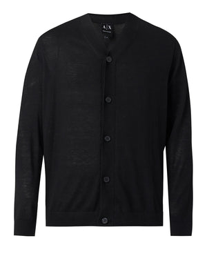 ARMANI EXCHANGE Cardigan Armani Exchange Tinta Unita - Nero