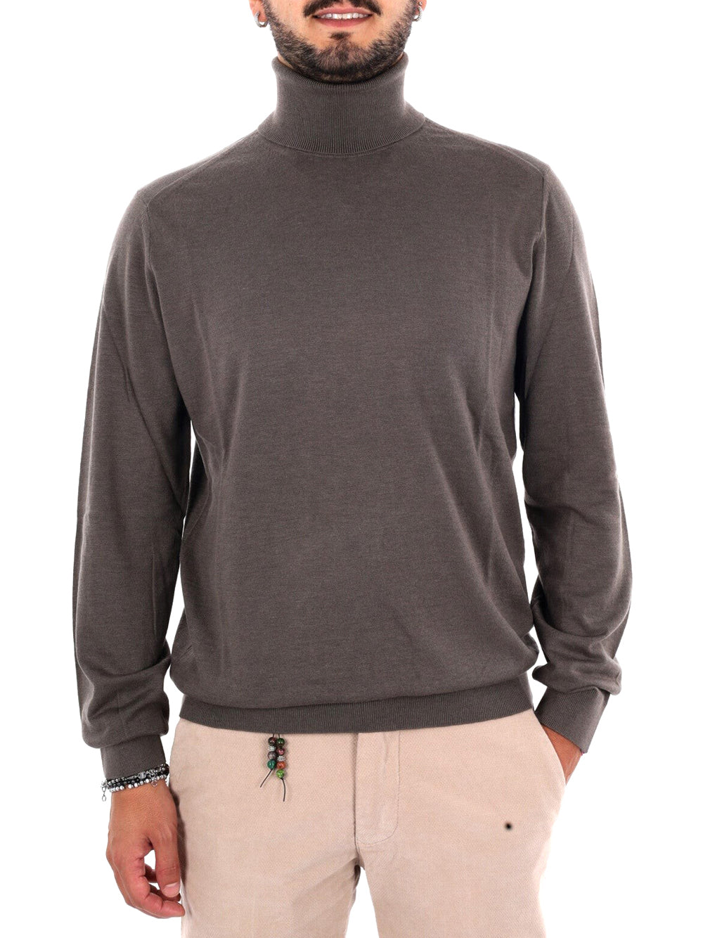 Armani Exchange Maglione Armani Exchange In Tinta Unita - Marrone