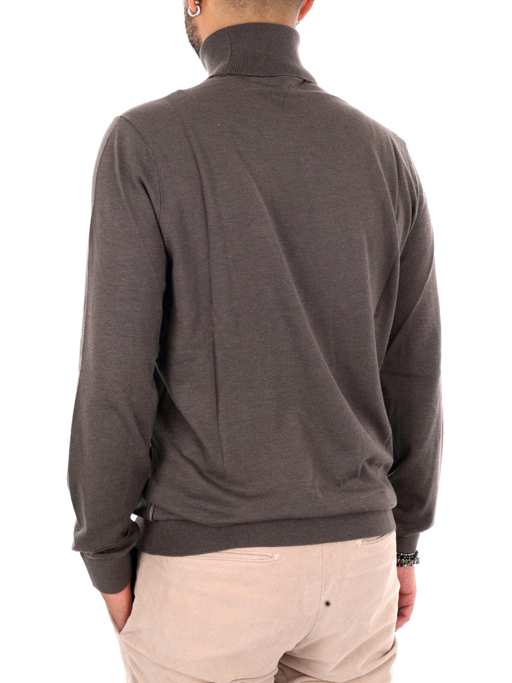 Armani Exchange Maglione Armani Exchange In Tinta Unita - Marrone