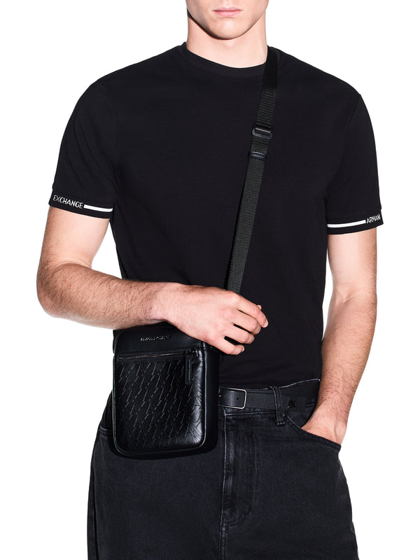 ARMANI EXCHANGE Borsa A Tracolla Armani Exchange Logo Frontale Nero