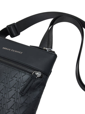 ARMANI EXCHANGE Borsa A Tracolla Armani Exchange Logo Frontale - Nero