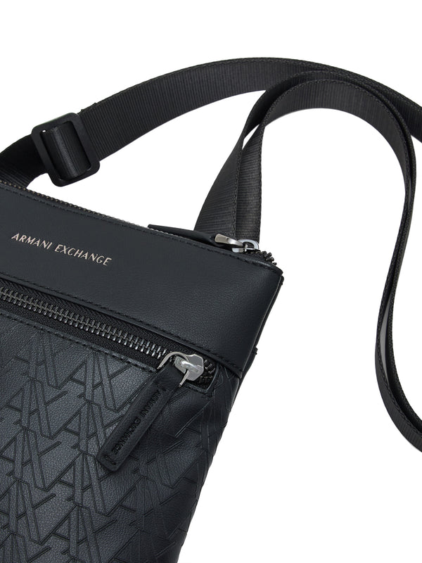 ARMANI EXCHANGE Borsa A Tracolla Armani Exchange Logo Frontale - Nero