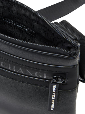ARMANI EXCHANGE Borsa A Tracolla Armani Exchange Logo Frontale Nero