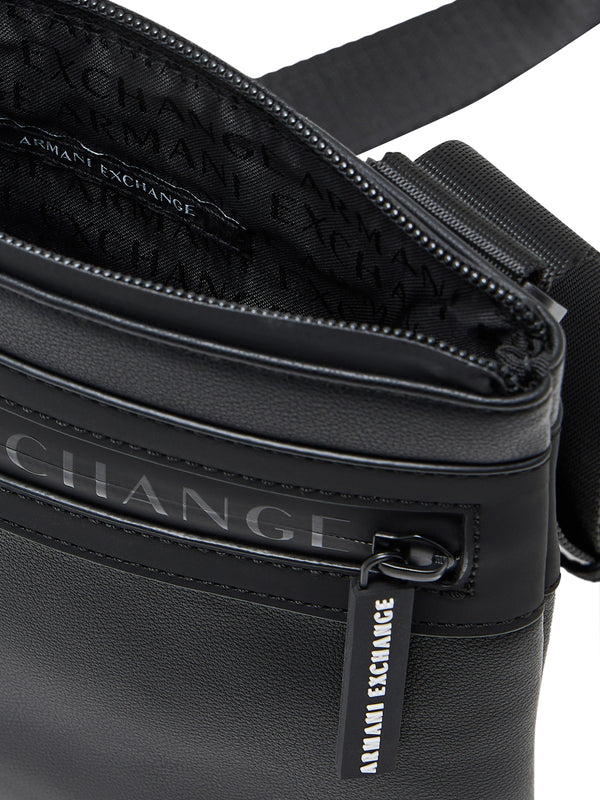 ARMANI EXCHANGE Borsa A Tracolla Armani Exchange Logo Frontale Nero