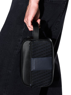 ARMANI EXCHANGE Beauty Case Armani Exchange Logo Frontale Nero