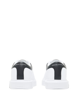 ARMANI EXCHANGE Sneakers Armani Exchange Logo Stampato - Bianco Nero