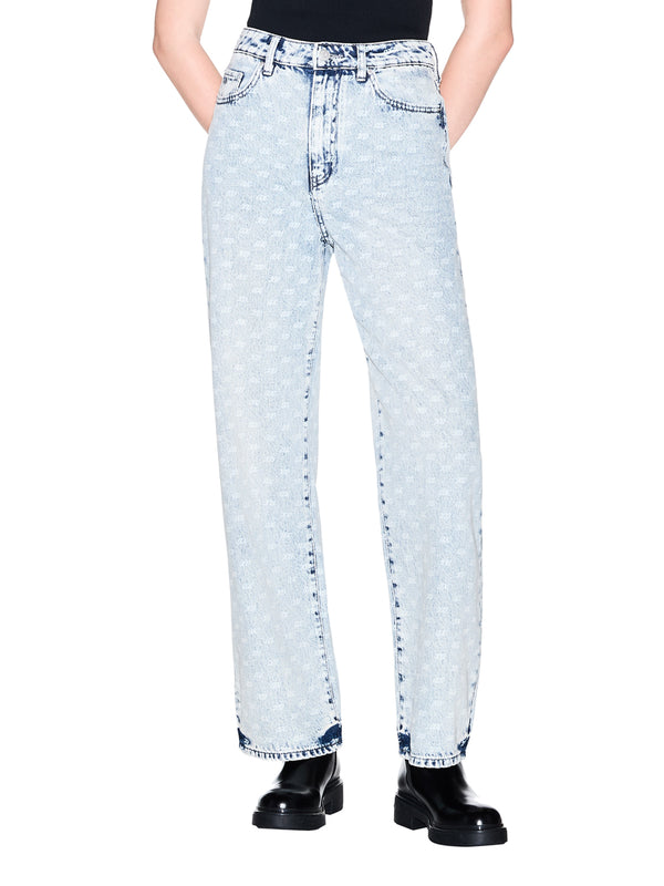 ARMANI EXCHANGE Jeans Armani Exchange 5 Tasche A Gamba Larga In Denim