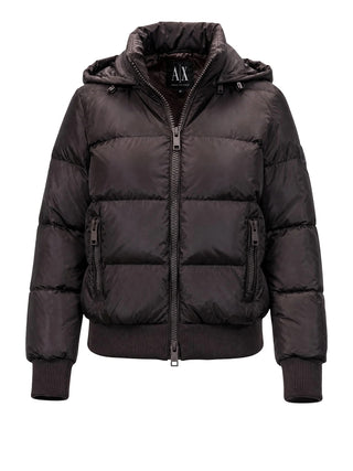ARMANI EXCHANGE Piumino Armani Exchange In Tinta Unita - Marrone