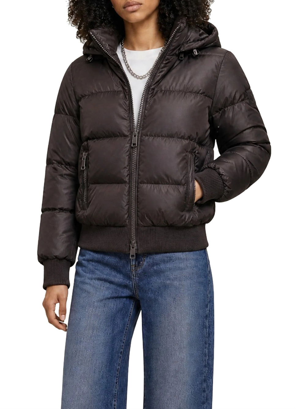 ARMANI EXCHANGE Piumino Armani Exchange In Tinta Unita - Marrone
