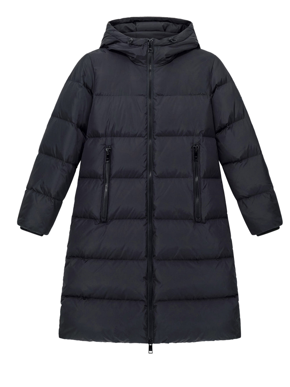 ARMANI EXCHANGE Piumino Armani Exchange Lungo Trapuntato Con Cappuccio E Chiusura Zip Icon - Nero