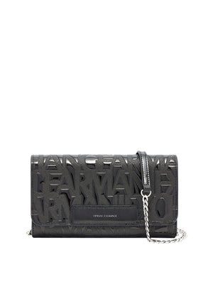 ARMANI EXCHANGE Portafoglio Armani Exchange Con Catena E Logo In Rilievo Nero