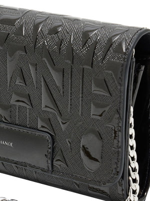 ARMANI EXCHANGE Portafoglio Armani Exchange Con Catena E Logo In Rilievo Nero