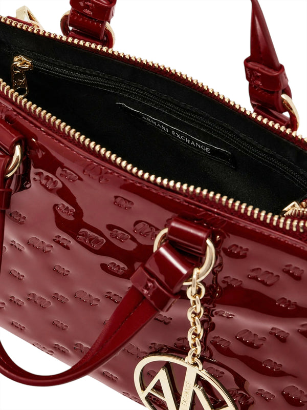 ARMANI EXCHANGE Armani Exchange Borsa A Mano Charm Logato - Bordeaux