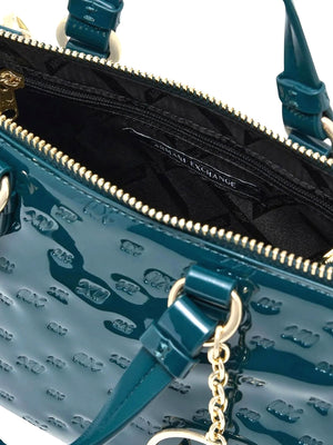 ARMANI EXCHANGE Borsa Lucida Con Motivo In Rilievo E Tracolla Removibile Armani Exchange - Mystery