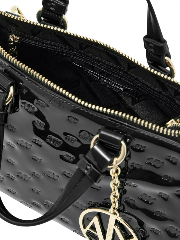 ARMANI EXCHANGE Armani Exchange Borsa A Mano Charm Logato - Nero