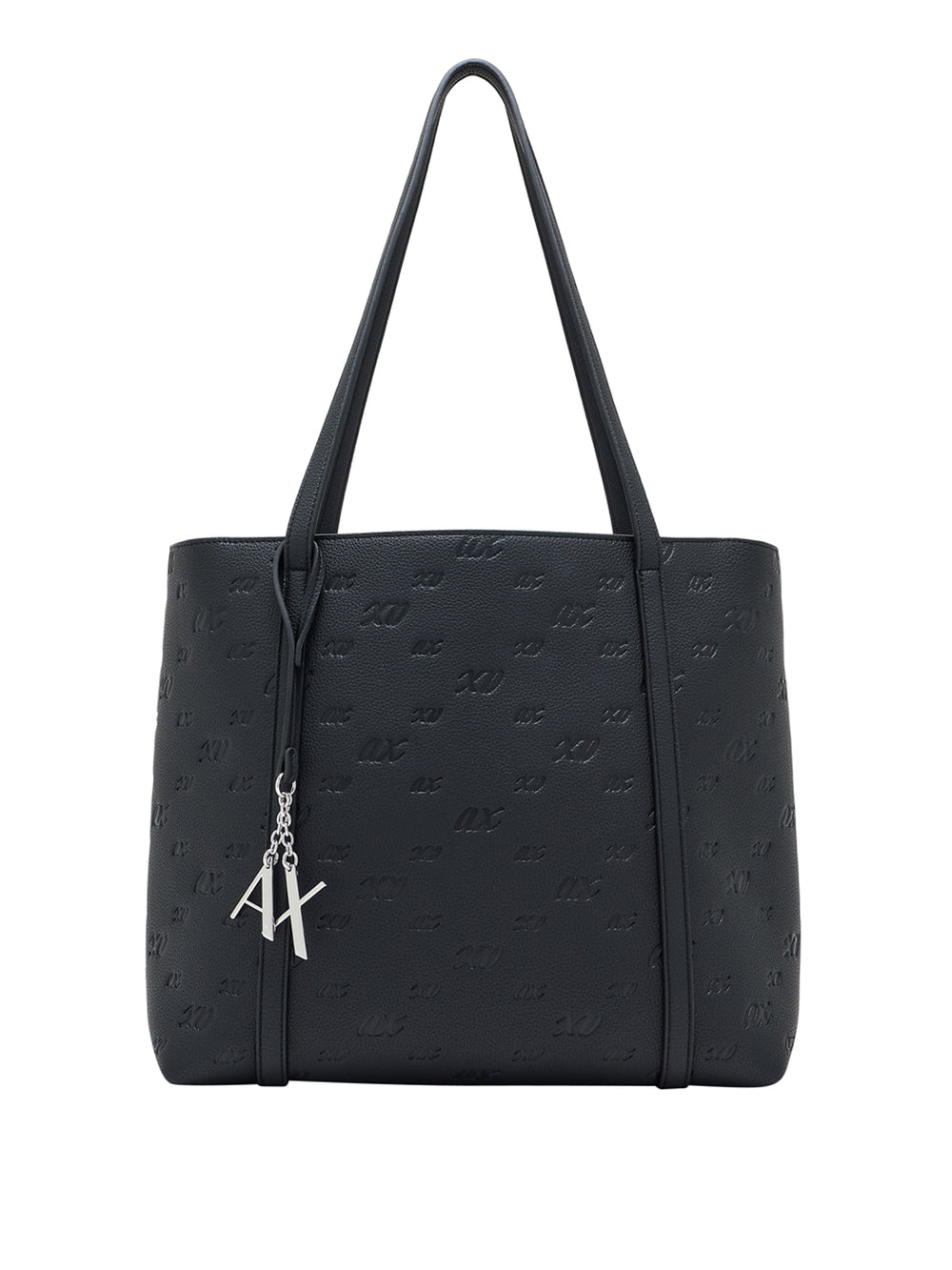 ARMANI EXCHANGE Borsa Shopper Armani Exchange Charm Logo Nero