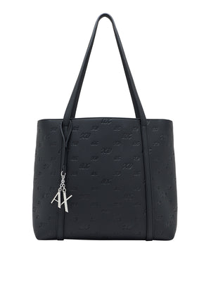 ARMANI EXCHANGE Borsa Shopper Armani Exchange Charm Logo Nero