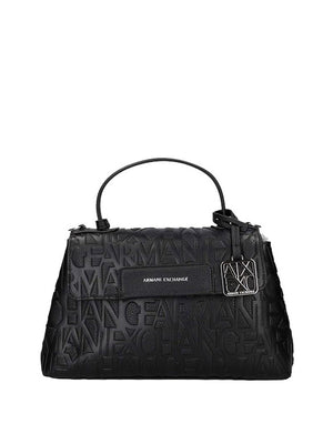 ARMANI EXCHANGE Borsa A Mano Armani Exchange Logo Frontale Nero