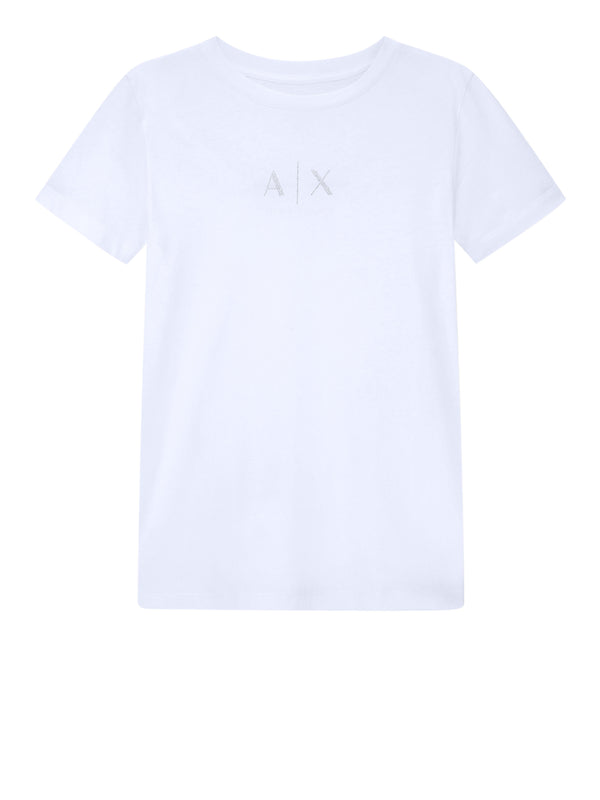 ARMANI EXCHANGE T-Shirt Armani Exchange Logo Frontale Bianco